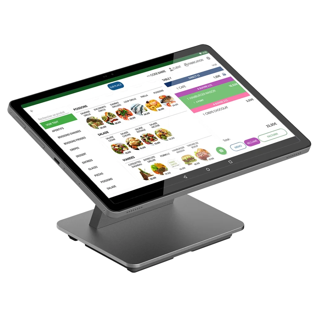 Caisse enregistreuse tablette mobile & fixe - P1100+ - Matériel compatible caisse enregistreuse Cashmag